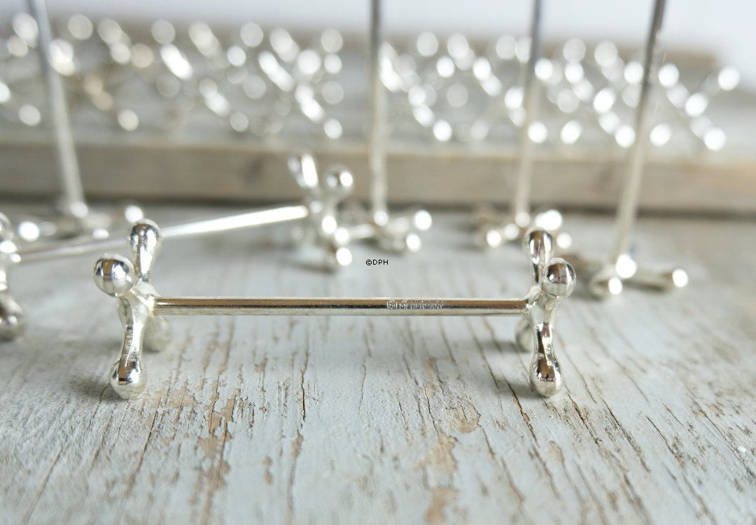 Messerablage aus versilbertem Metall, 16 Stück