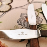 Raadvad Rostfreie Messer mit hellbraunem Bakelitgriff, Set von 6 Stück