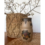 Hjorth Vase mit Dekoration, Bornholmer Keramik