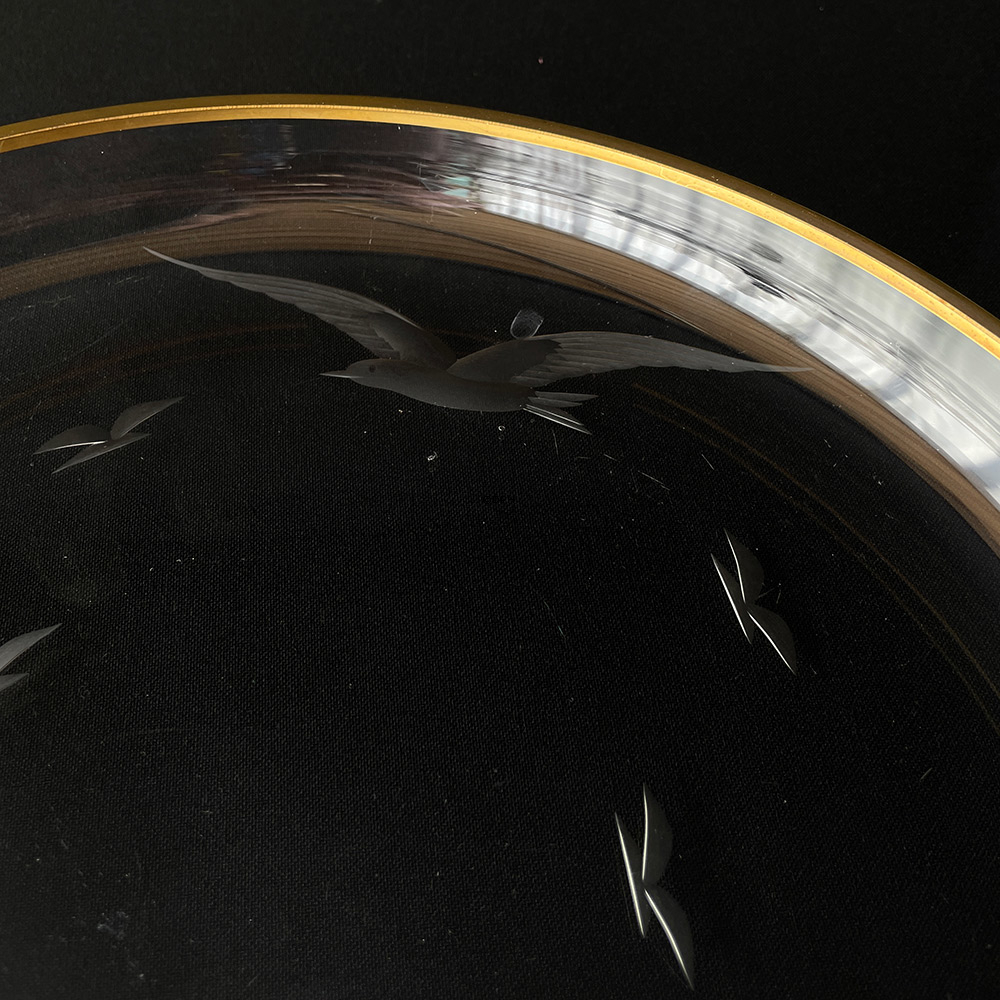 Lyngby Seagull große Glasschale