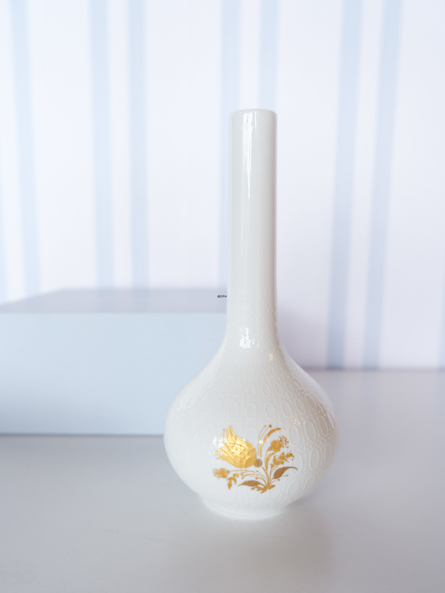 Vase Rosenthal Studio-Linie, weiß mit Gold