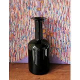 Holmegaard Otto Brauer, Große Bodenvase aus Glas, grün