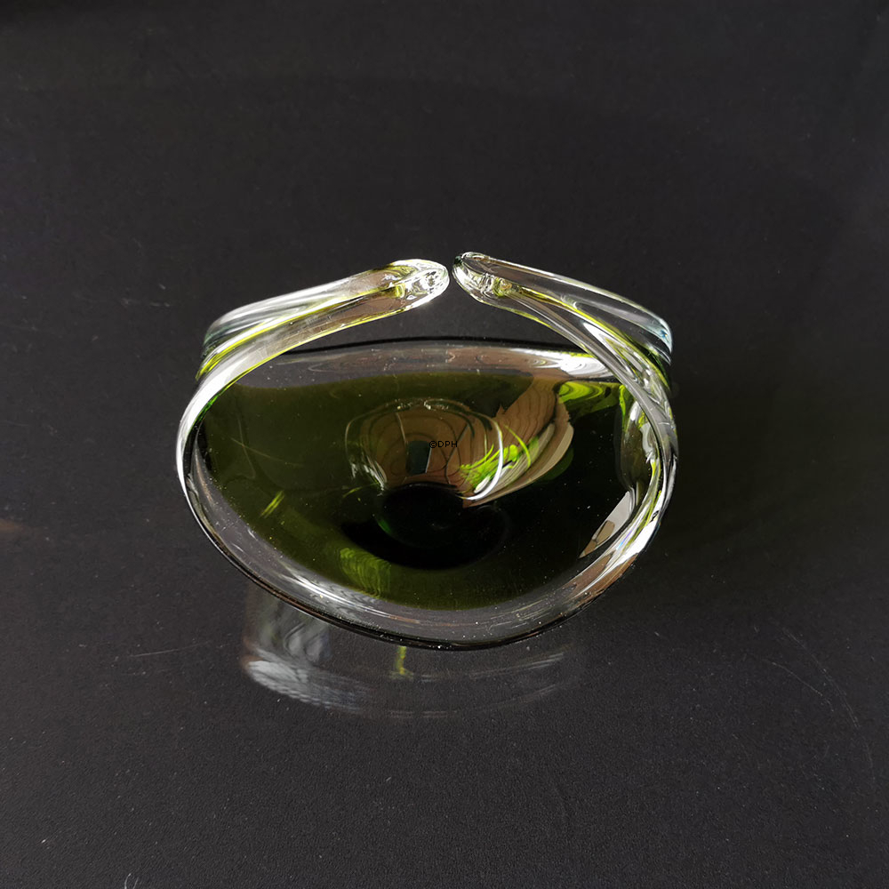 Glasschale oder Korb, Grün