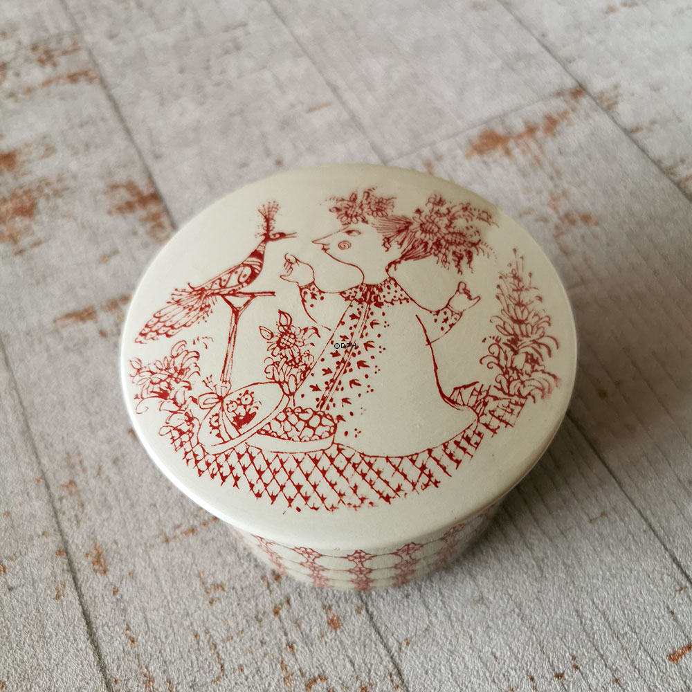 Wiinblad Dose mit Deckel, Motiv Praline rot Nr. 3177-338