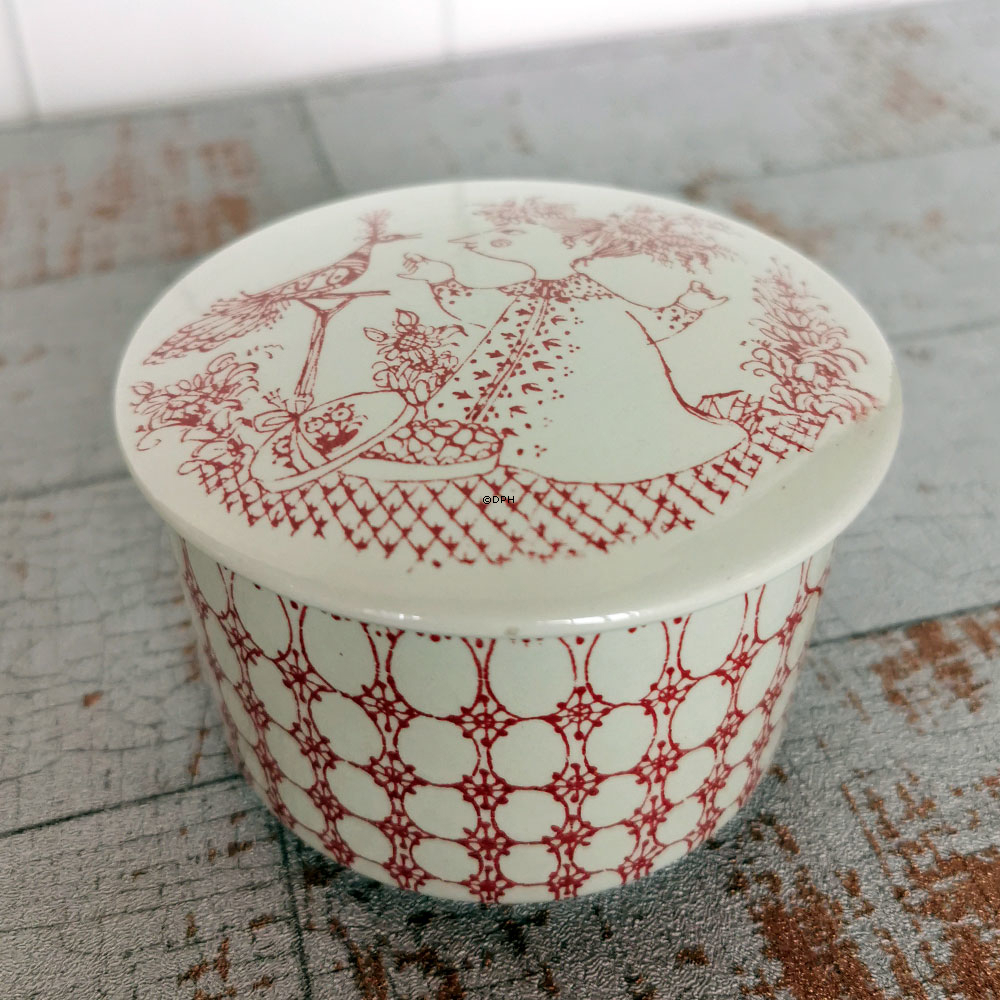 Wiinblad Dose mit Deckel, Motiv Praline rot Nr. 3177-338