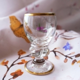 Holmegaard Gisselfeld Groß Schnapsglas mit Goldrand