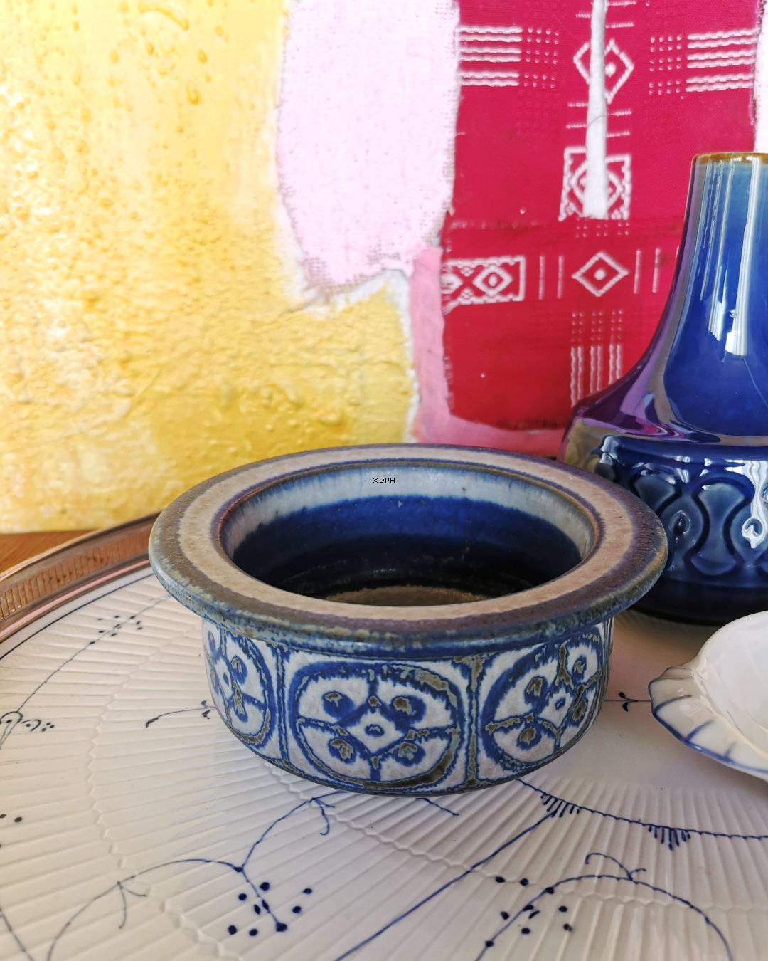 Michael Andersen Schale Nr. 6113, Blaue Keramik