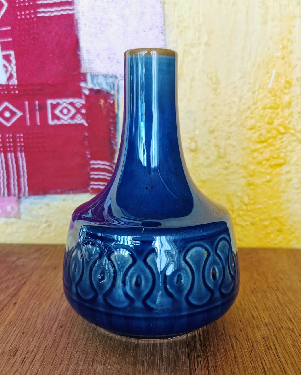 Søholm Vase Nr. 2113-2, blau Glasur