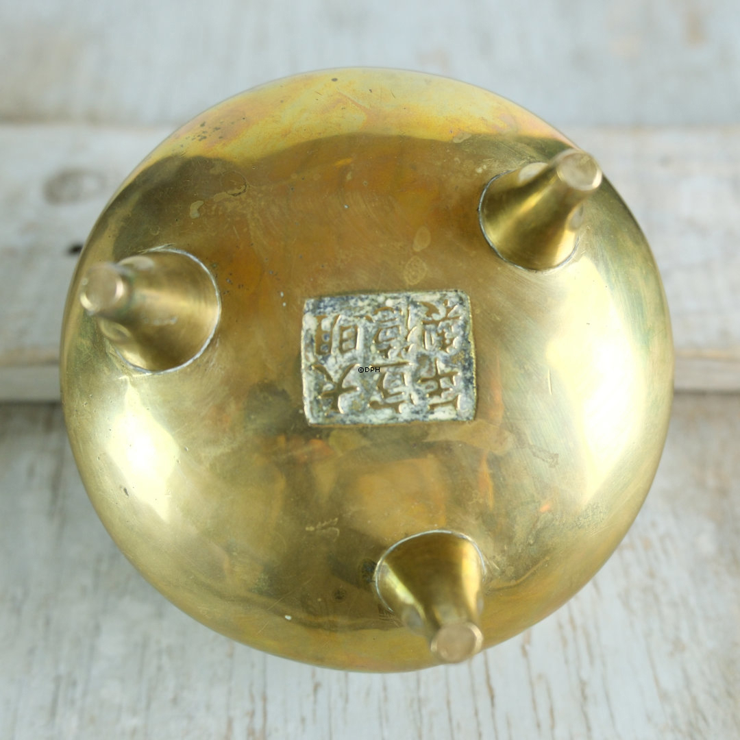 Chinesischer Bronze-Räuchergefäß aus dem 19. Jahrhundert