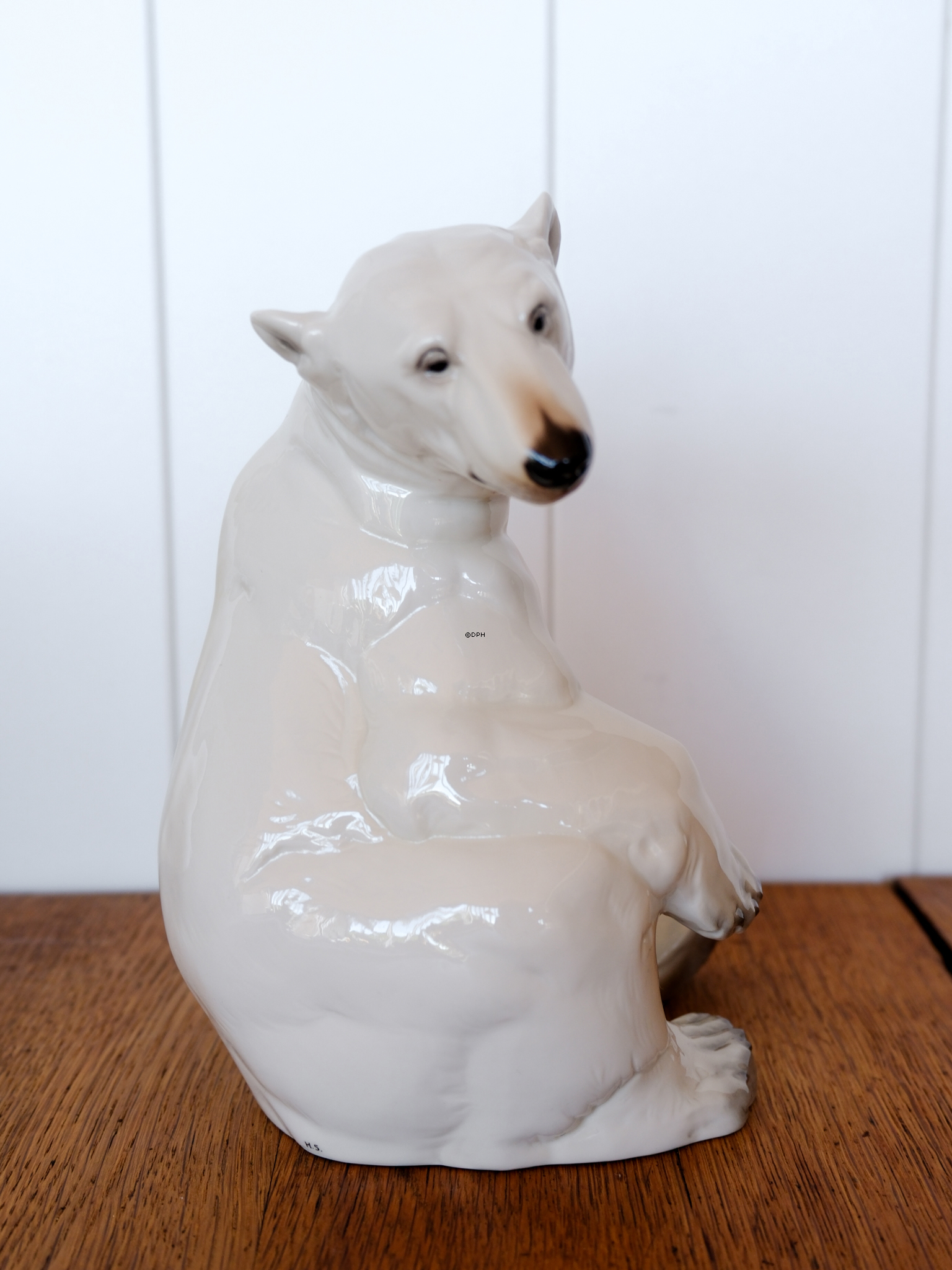Eisbär, Figur Nr. 392 von Nymphenburg, Westdeutschland