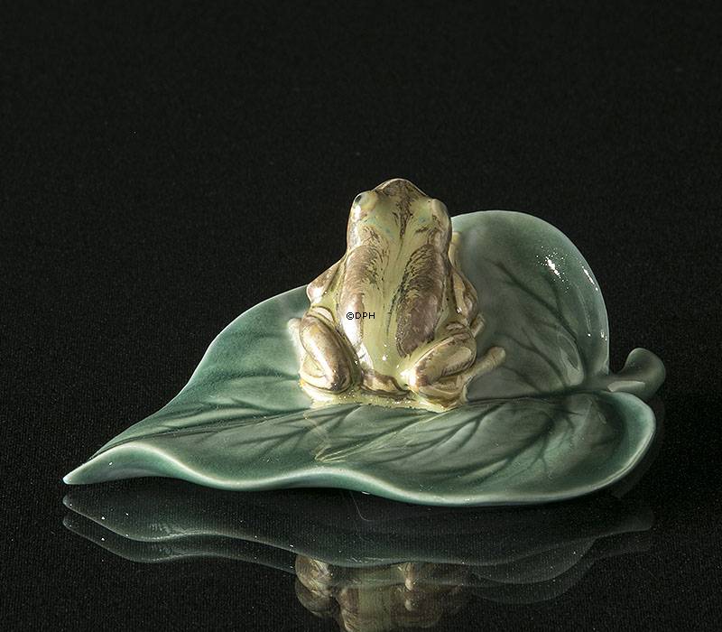 Lladro Frosch auf Blatt