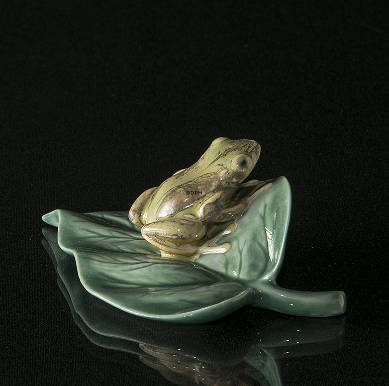 Lladro Frosch auf Blatt