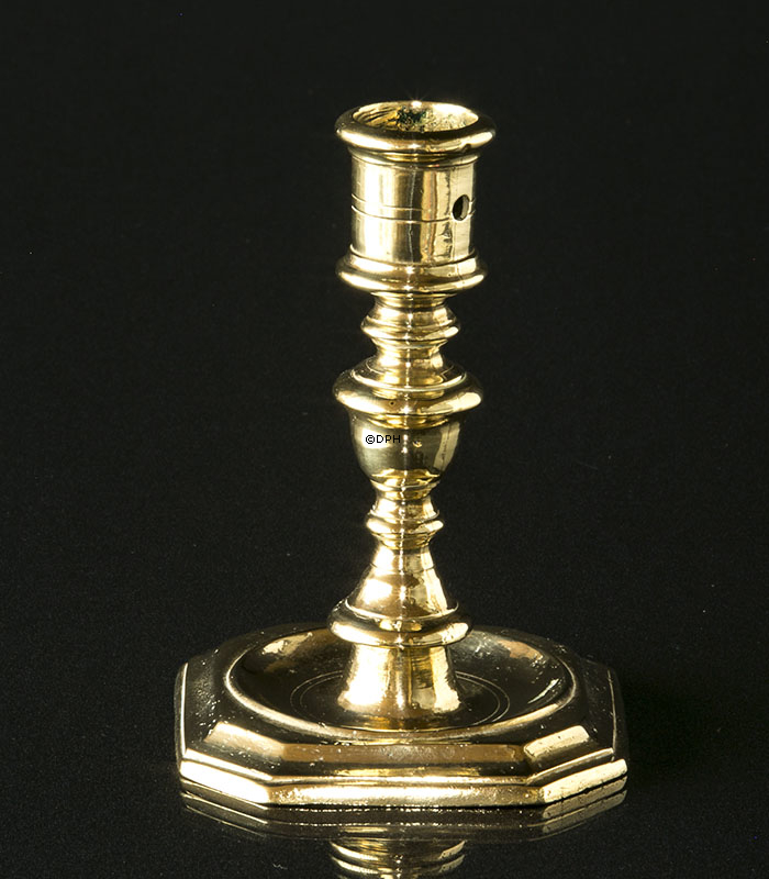 Alter Messingkerzenhalter 15 cm