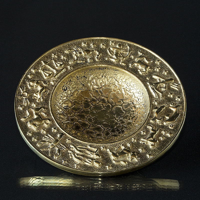 Messingteller mit Sternzeichen