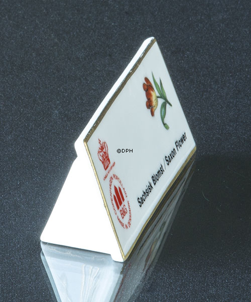 Bing & Gröndahl Schild, Sachsische Blume