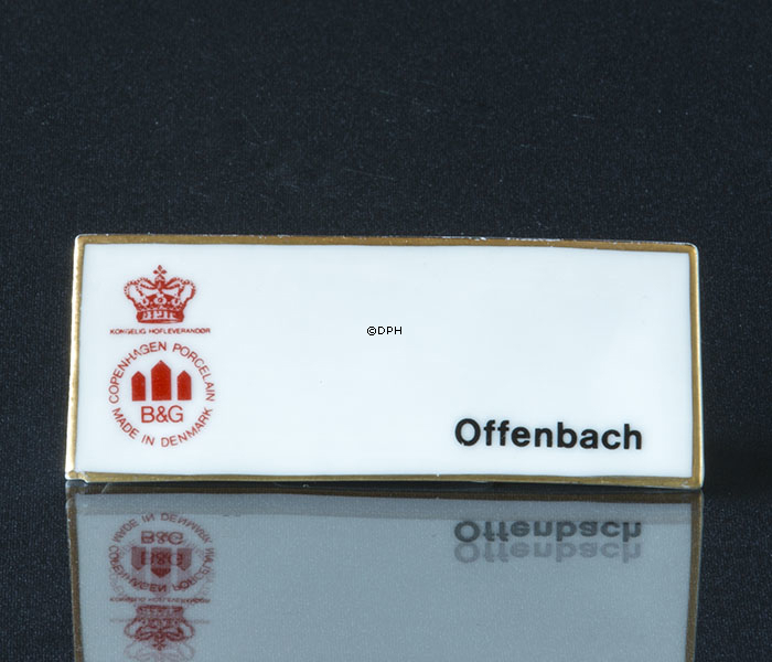 Bing & Gröndahl Schild,  Offenbach