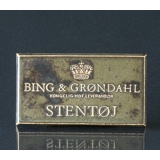 Bing & Gröndahl Schild, Steinzeug