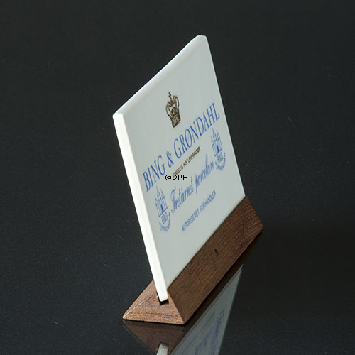 Bing & Gröndahl Schild,  Autorizierter Händler