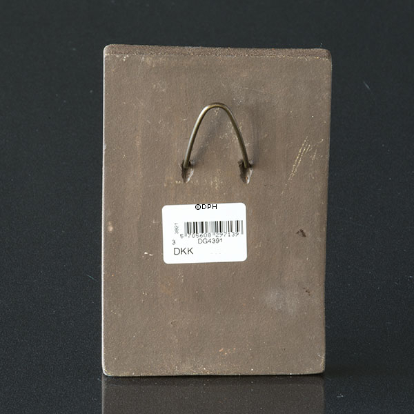 Knabstrup Schild Blau mit Wandhänger