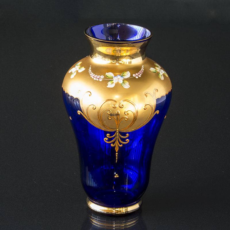 Böhmische Glasvase, Vintage