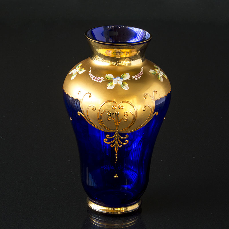 Böhmische Glasvase, Vintage