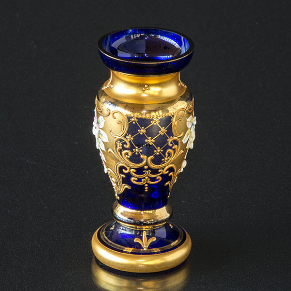 Böhmische Glasvase, Vintage