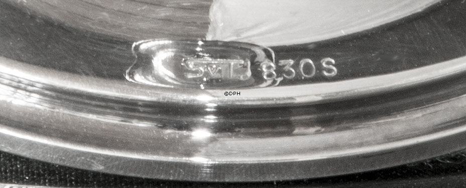 Alter Svend Toxværd. Silberkerzenhalter (830) 18 cm