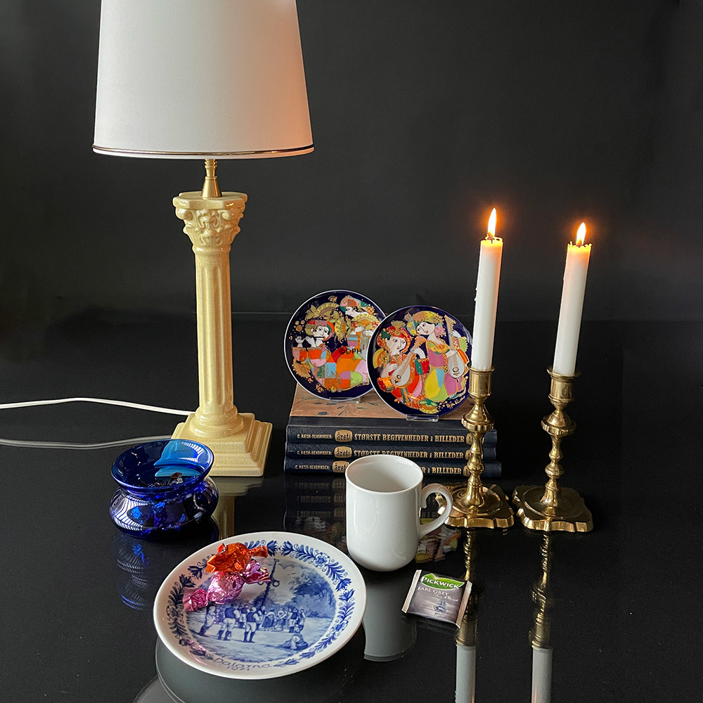 Holmegaard / Royal Copenhagen Glasschale, blau