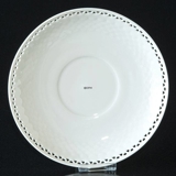 Weiße Untertasse / Teller Weiße Eleganz (mit Schielmuster als Möwengeschirr) Ø 17,5 cm nr. 481.5, Bing & Gröndahl