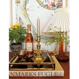 Alkohol/ Cognac -Glas mit goldener Kante, alt, 15 PCs.