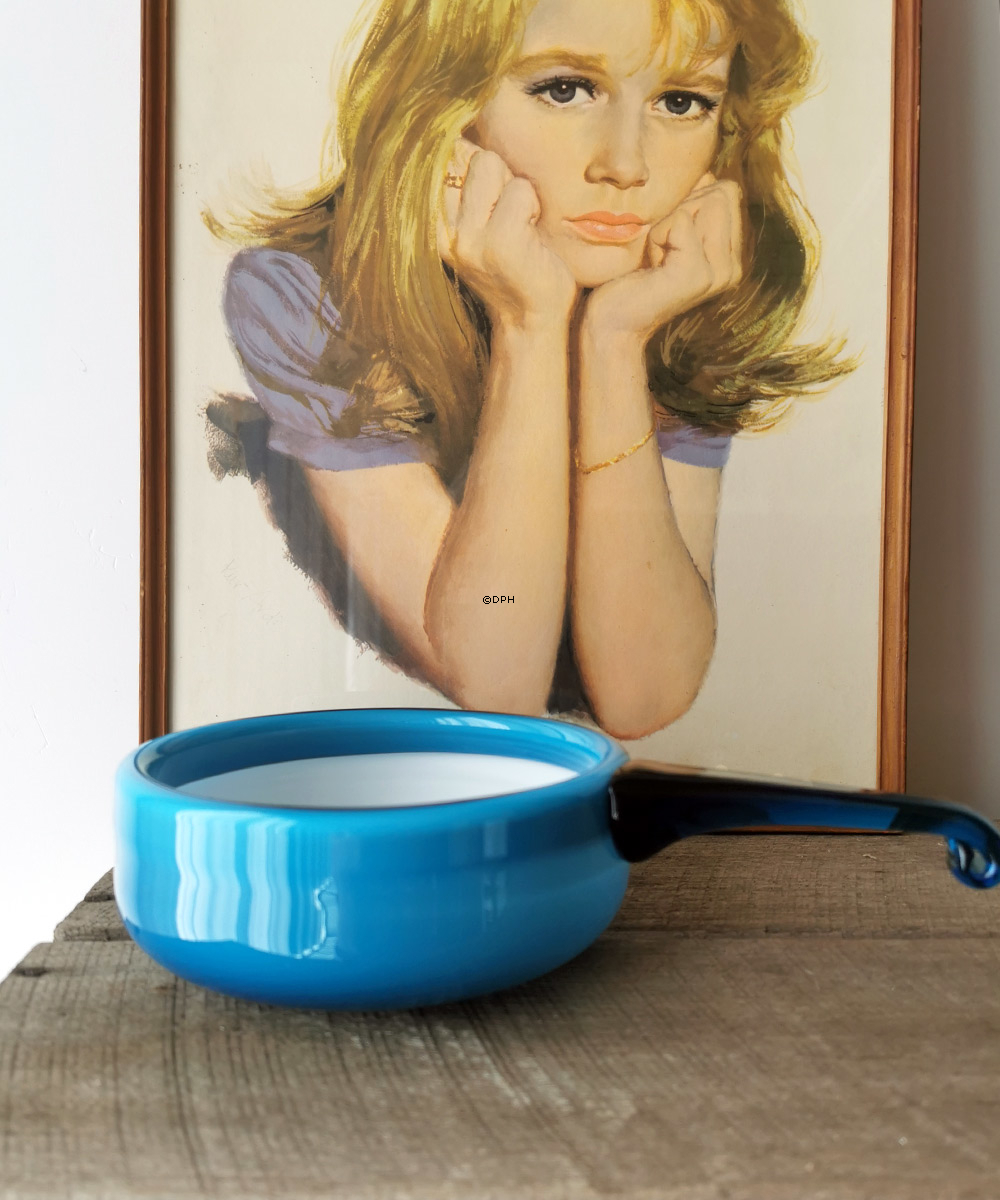 Holmegaard Blau Palette Schale Design Michael Bang