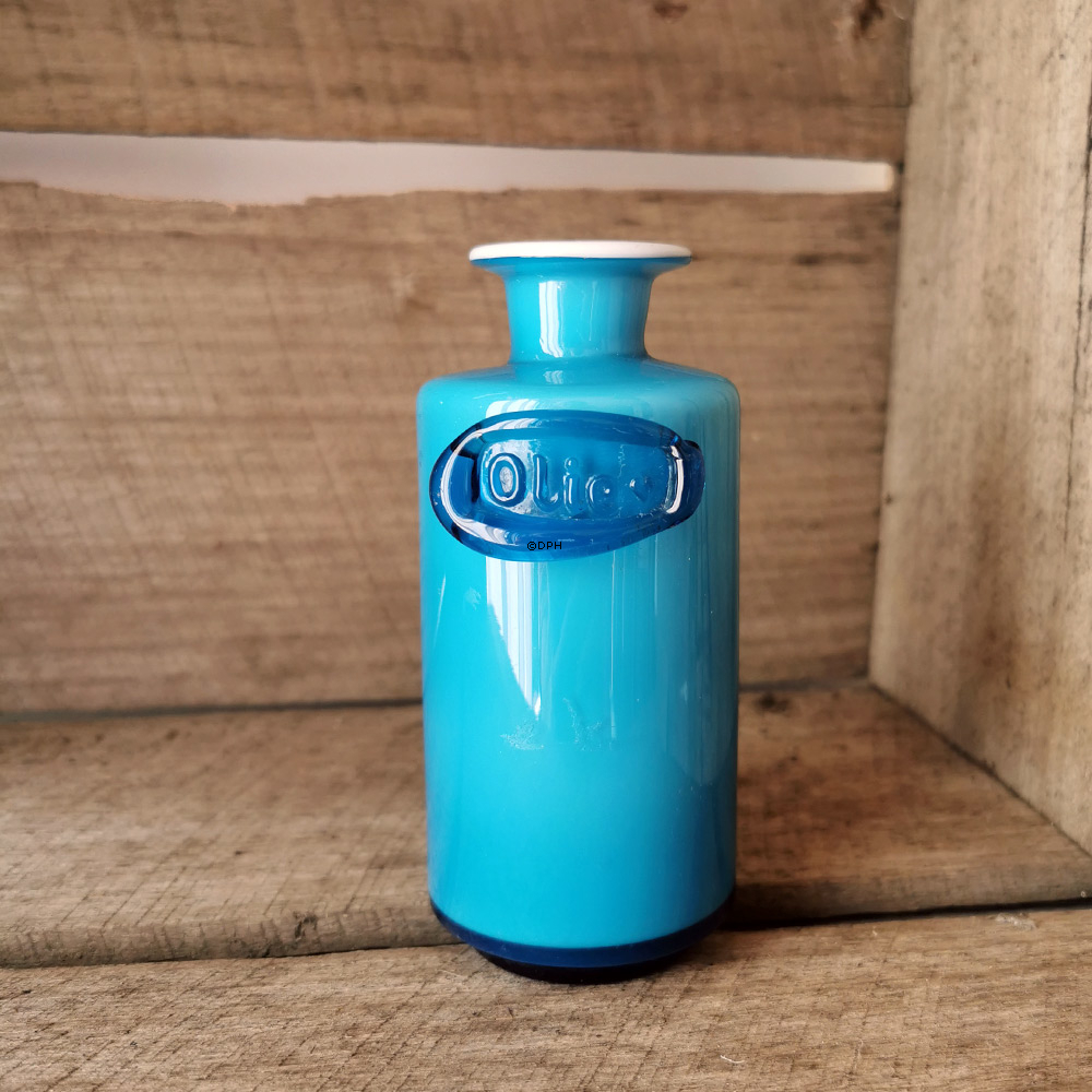 Holmegaard Blau Palette Öl ohne Stopfen Design Michael Bang