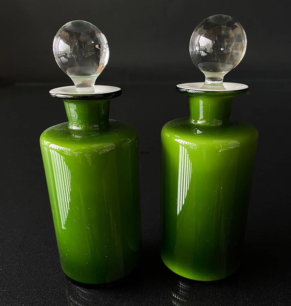 Holmegaard Grün Palette Öl/Essig-Set Design Michael Bang