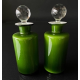 Holmegaard Grün Palette Öl/Essig-Set Design Michael Bang