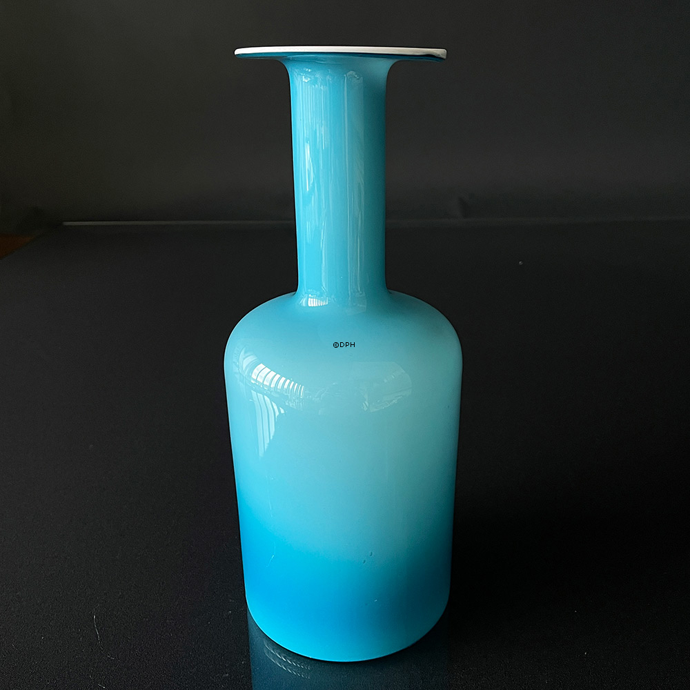Holmegaard Blau Palette Vase Design Michael Bang