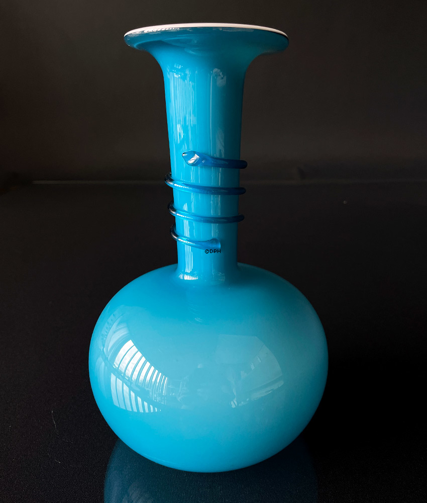 Holmegaard Blau Palette Vase Design Michael Bang