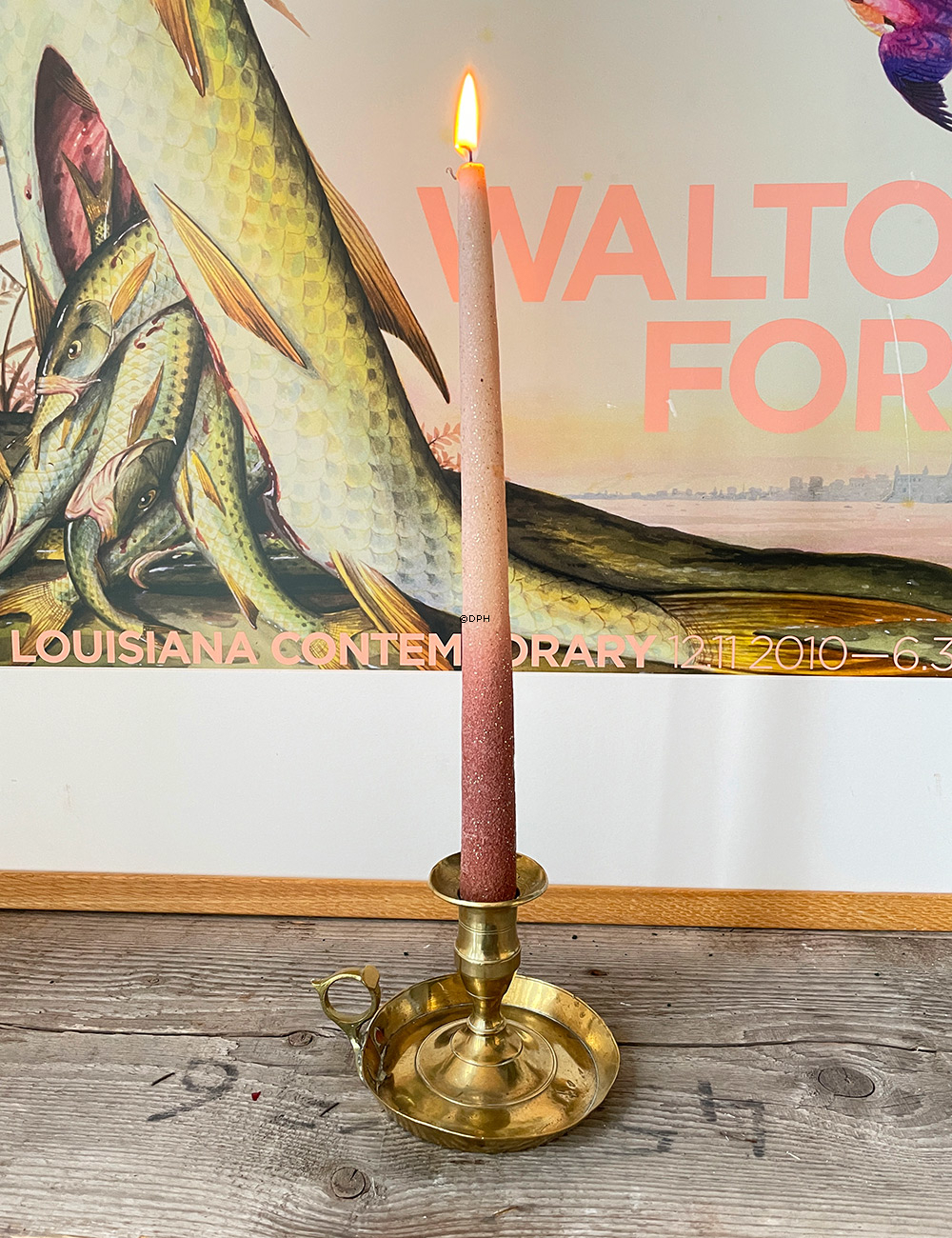 Alter messing Kammerleuchter, 10,5 cm Höhe