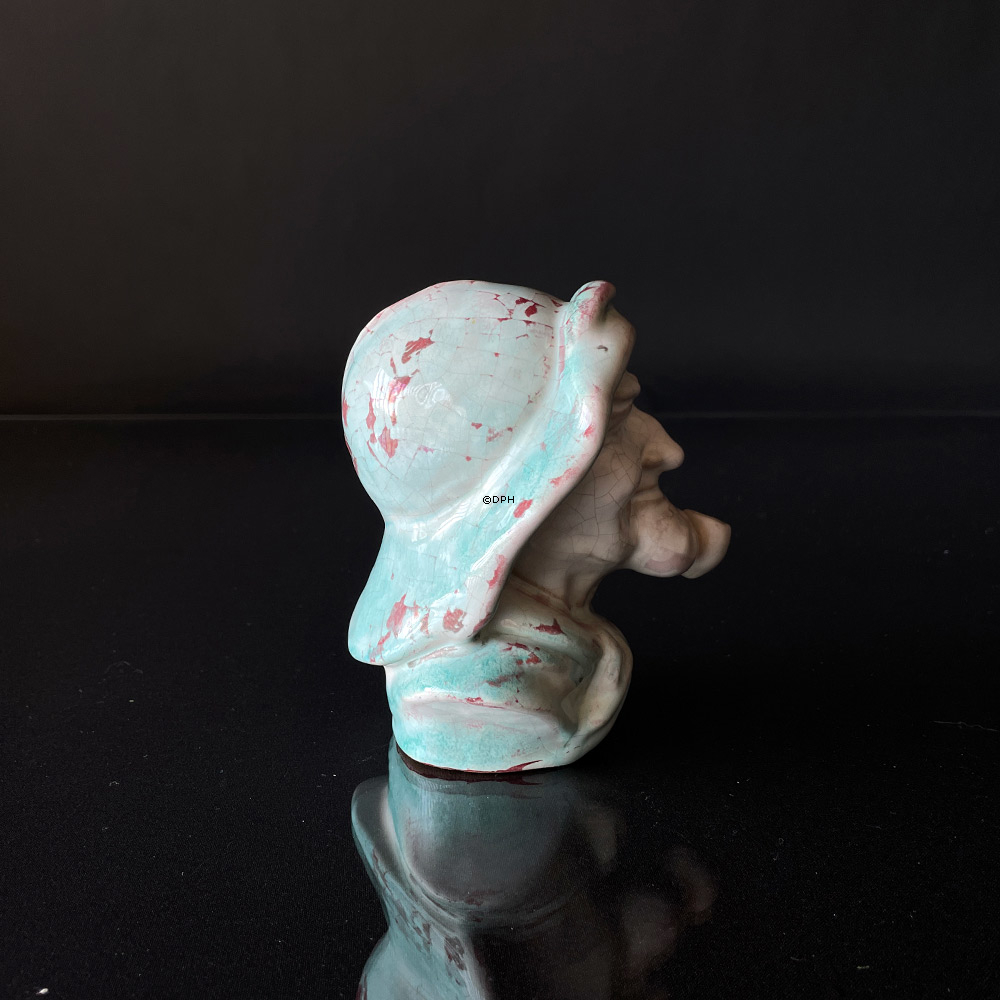 Büste von Fischer, Keramik, Michael Andersen & Sohn Nr. 3934-2