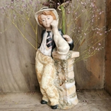 Artistica Levantina Figur einen Junge mit Katze