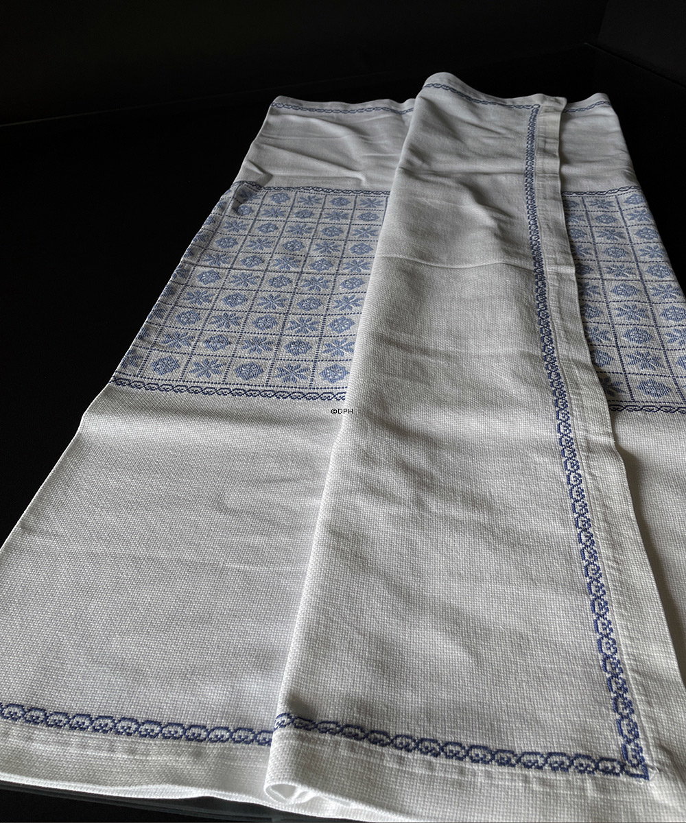 Handbestickte Tischdecke Vintage 220 x100cm Schöne alte Tischdecke (Ohne Flecken)