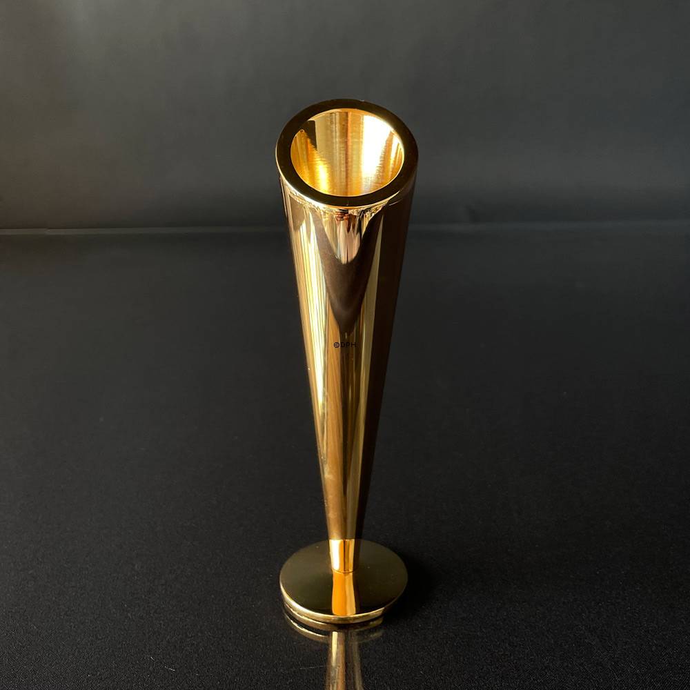 S. M. Designvase 24 Karat Goldbeschichtung