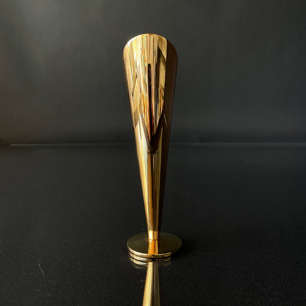 S. M. Designvase 24 Karat Goldbeschichtung