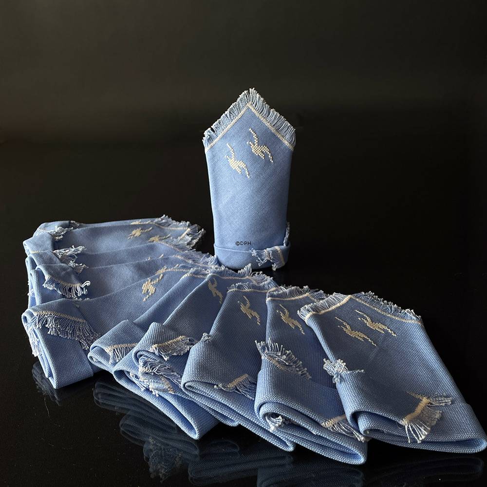 Handbestickte Tischservietten, Vintage, 32cm x 32cm, (Ohne Flecken