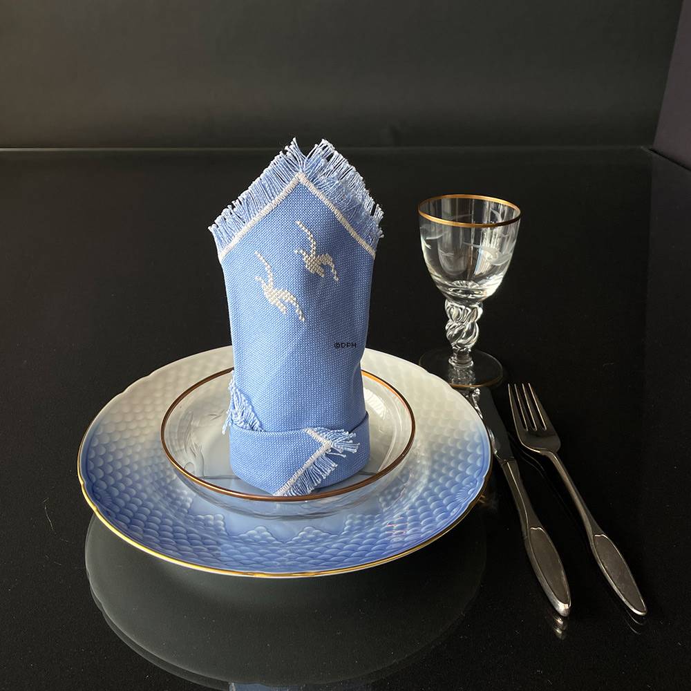 Handbestickte Tischservietten, Vintage, 32cm x 32cm, (Ohne Flecken