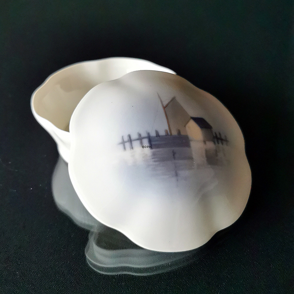 Bonbonniere mit Fischkutter, Bing & Grondahl