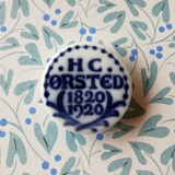 Royal Copenhagen Porzellanknopf, H. C. Ørsted 1820-1920