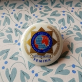 Royal Copenhagen Porzellan Brosche, International Police Association Femina