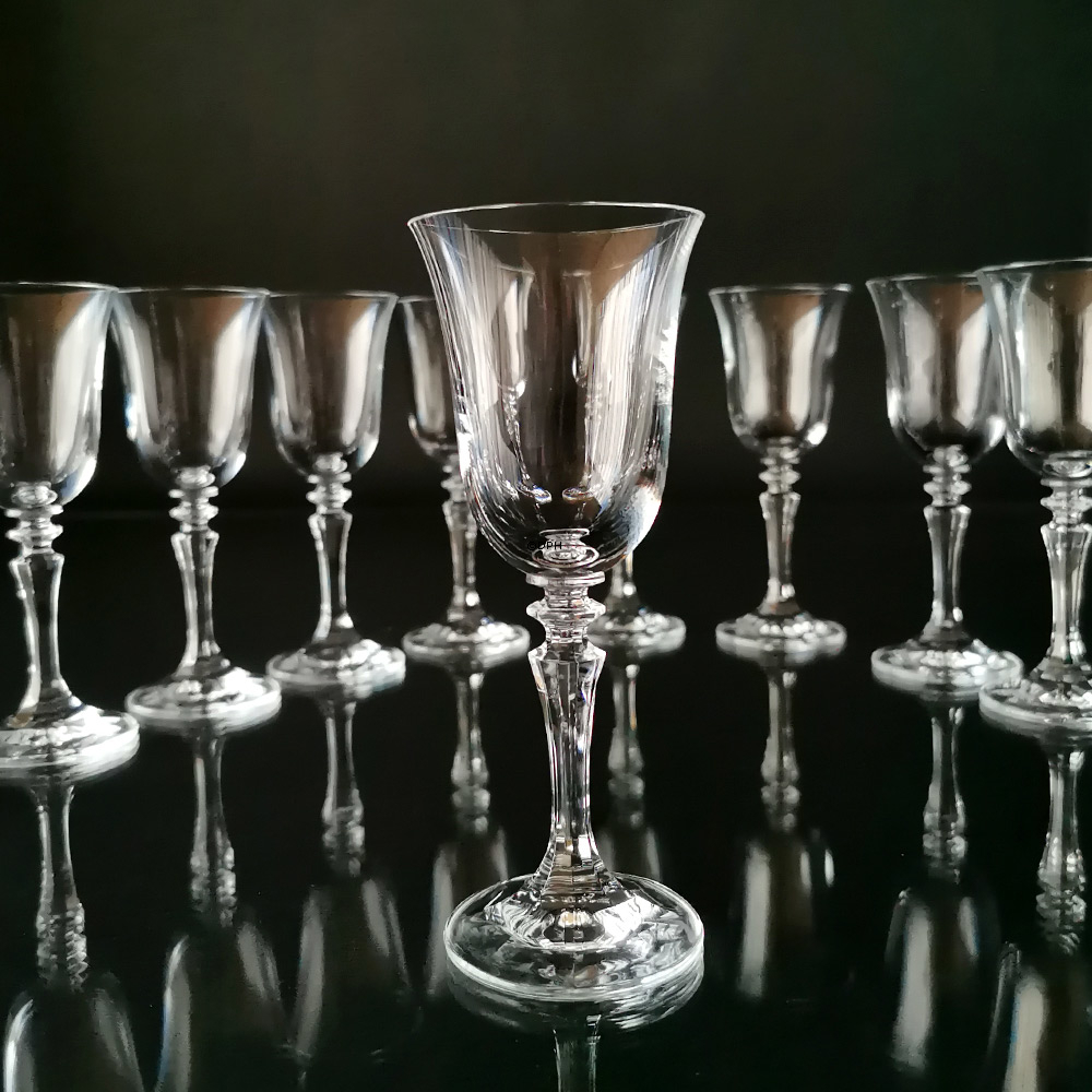 Vintage Trinkglas SET - SCHOTT-ZWIESEL Kristall, Prestige Muster, TYCAALAK.