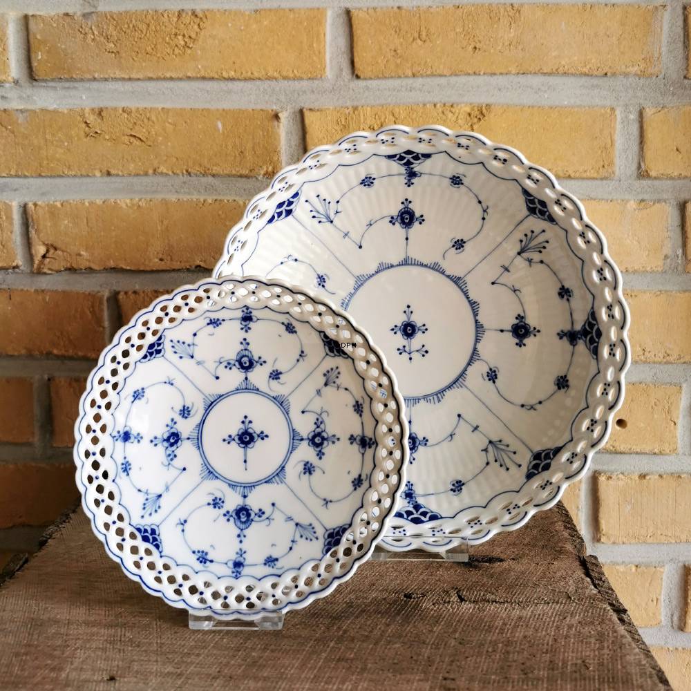 Musselmalet, Schüssel mit Spitzenrand Ø 23 cm, Bavaria Schumann