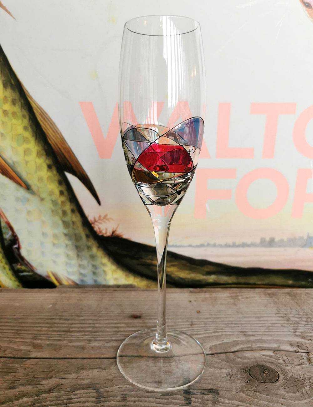 Vintage Papillon / Casa Grande, Tiffany, Champagnerglas, 6 Stück.